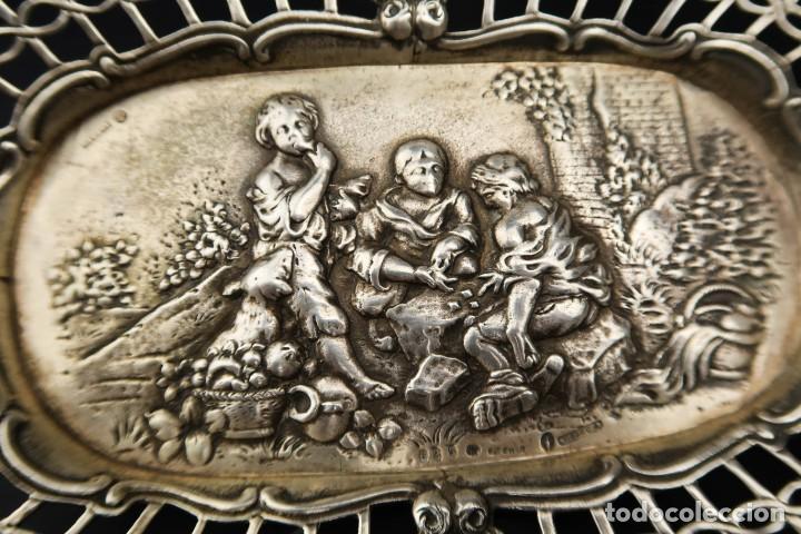 Antig&uuml;edades: Antigua Bandeja de Plata - Foto 12