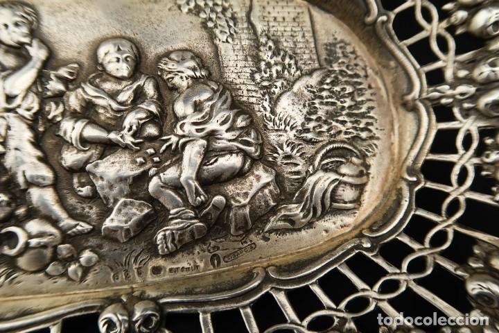 Antig&uuml;edades: Antigua Bandeja de Plata - Foto 13