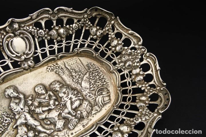 Antig&uuml;edades: Antigua Bandeja de Plata - Foto 18