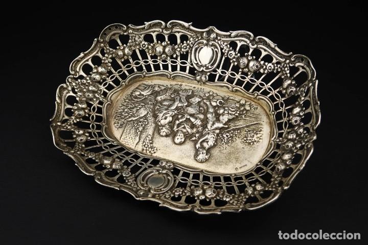 Antig&uuml;edades: Antigua Bandeja de Plata - Foto 20