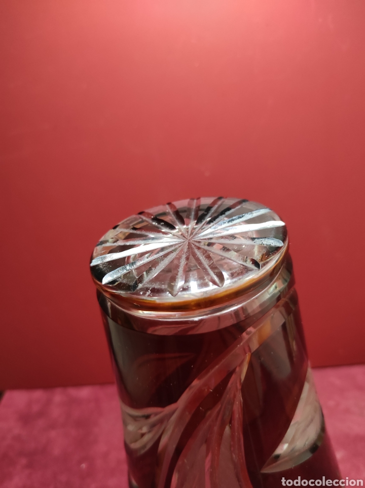 Antig&uuml;edades: Florero cristal de Bohemia labrado - Foto 8