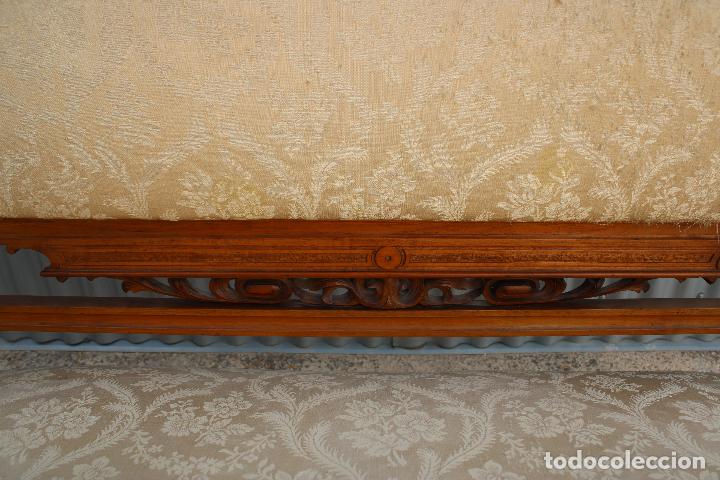 Antig&uuml;edades: sof&aacute; antiguo de madera noble - Foto 6