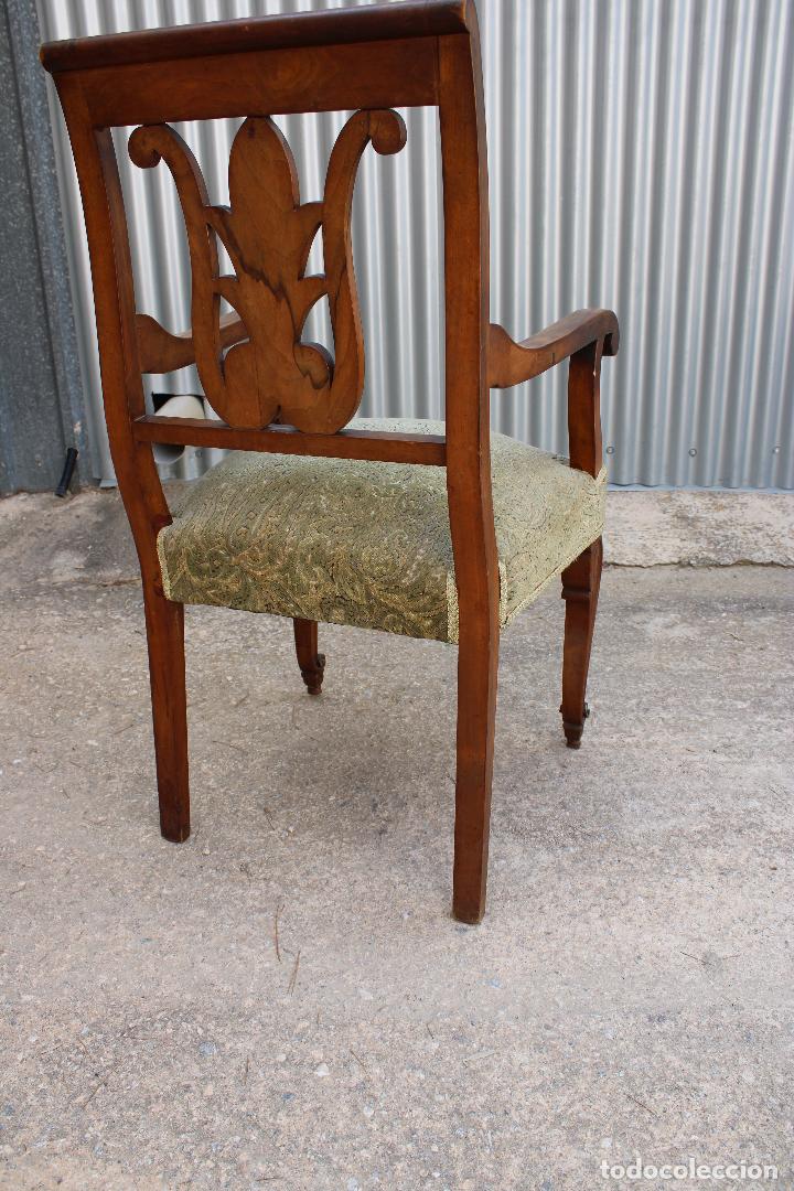 Antig&uuml;edades: sillon antiguo de madera noble - Foto 2