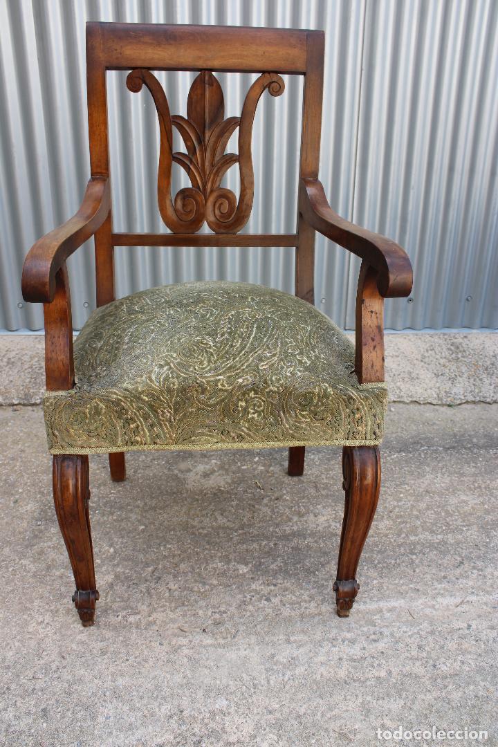 Antig&uuml;edades: sillon antiguo de madera noble - Foto 3