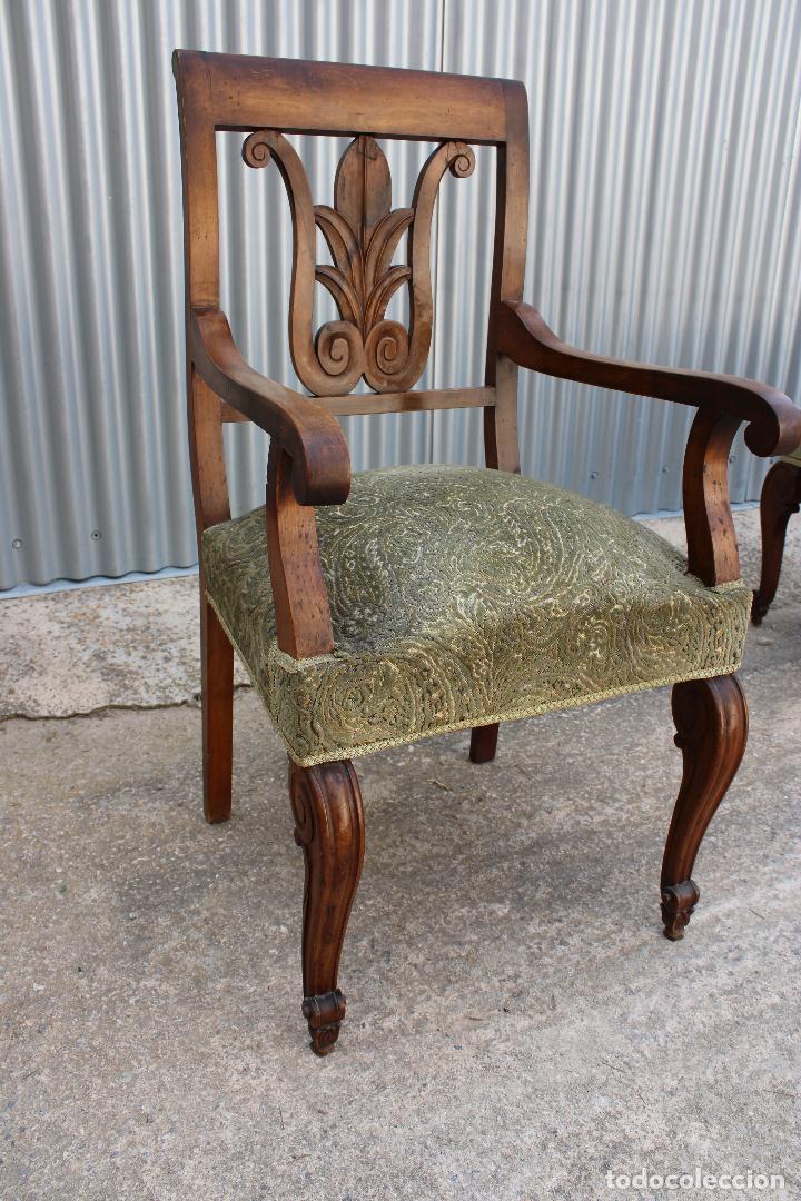 Antig&uuml;edades: sillon antiguo de madera noble - Foto 4