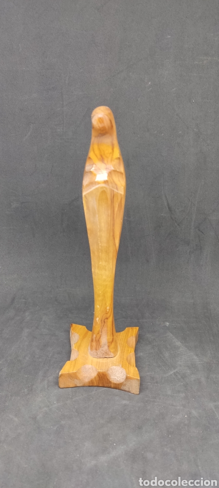 Antig&uuml;edades: virgen de madera - 20 cm - car211 - Foto 2