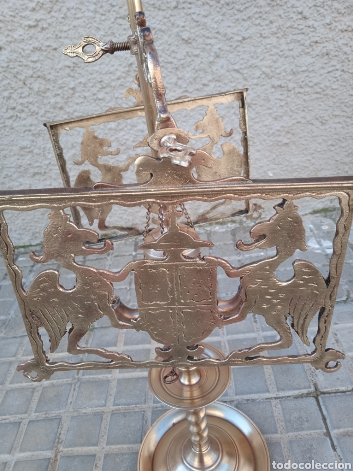 Antig&uuml;edades: L&aacute;mpara de aceite de laton - Foto 4