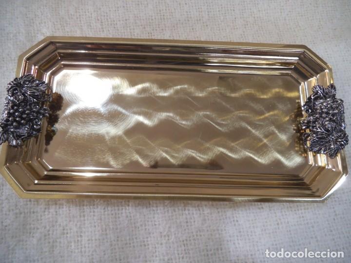 Antig&uuml;edades: BANDEJITA RECTANGULAR ( DORADA ) UVAS - Foto 1