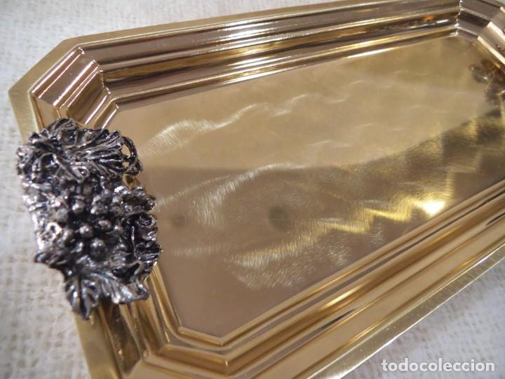 Antig&uuml;edades: BANDEJITA RECTANGULAR ( DORADA ) UVAS - Foto 2