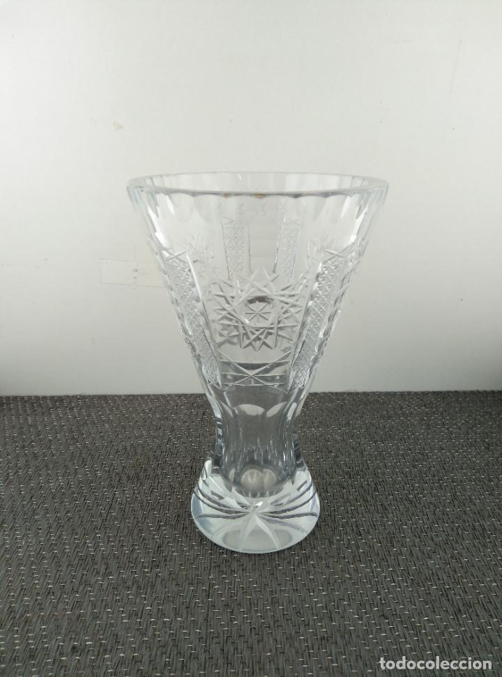 Antiquit&auml;ten: Jarr&oacute;n cristal tallado. Gran trabajo. Talla estrella.