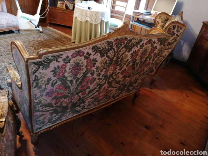 Antig&uuml;edades: Conjunto sal&oacute;n policromado - Foto 15