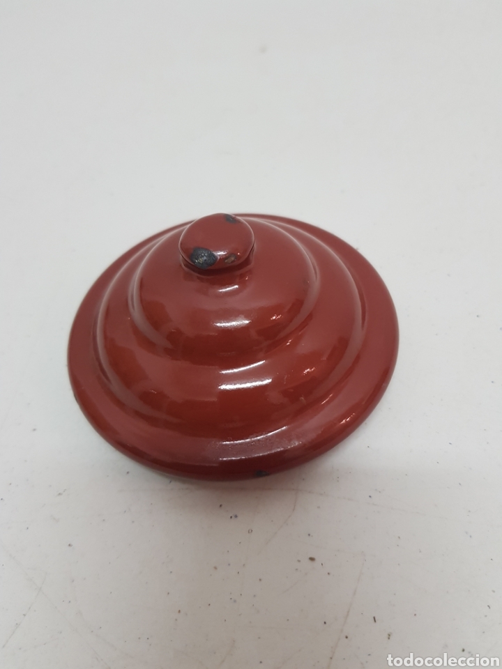 Antig&uuml;edades: Tapadera peque&ntilde;a de olla esmaltada - Foto 2