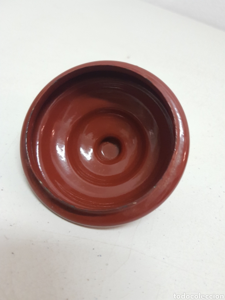 Antig&uuml;edades: Tapadera peque&ntilde;a de olla esmaltada - Foto 3