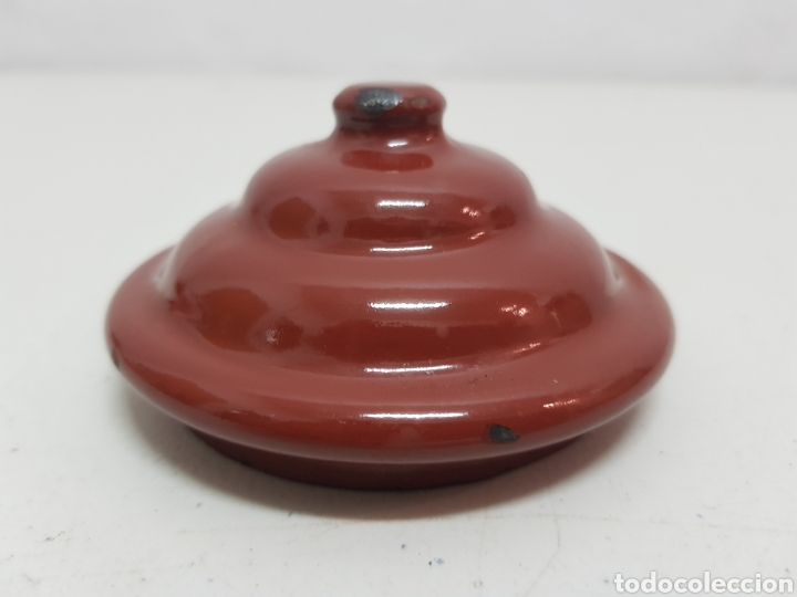 Antig&uuml;edades: Tapadera peque&ntilde;a de olla esmaltada - Foto 1