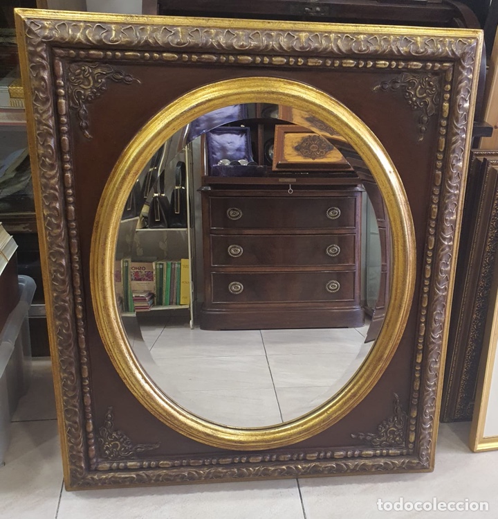 Antigüedades: Bonito espejo años 80, gran tamaño, en perfecto estado - Foto 1 - 288173073