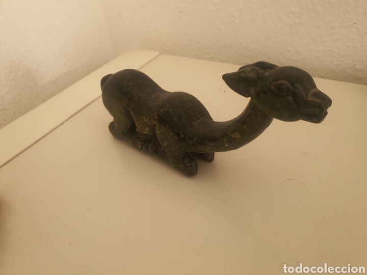 Antiquit&eacute;s: Figura ciervo realizada en m&aacute;rmol .