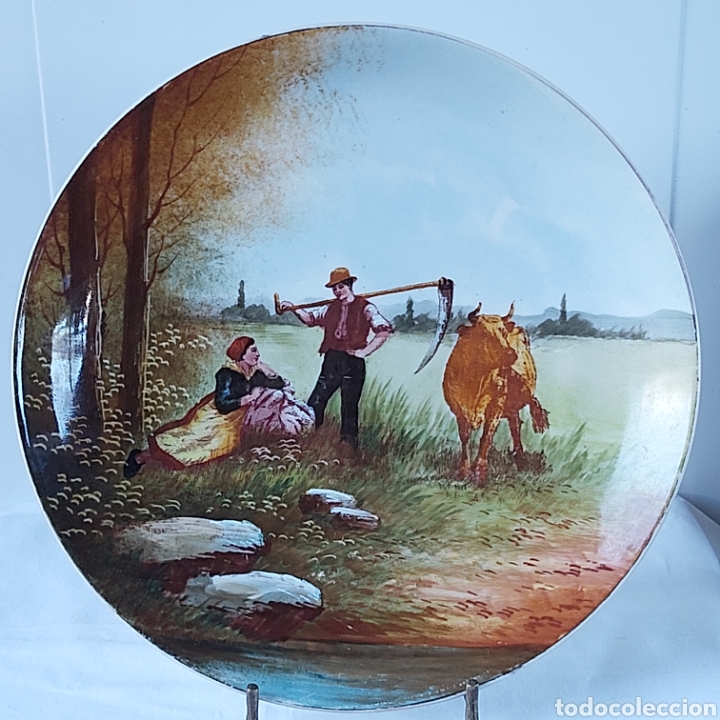 Antig&uuml;edades: Plato porcelana francesa - Foto 1