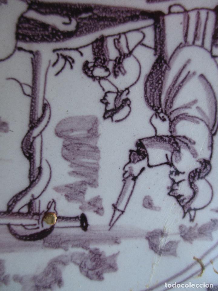 Antig&uuml;edades: Azulejo Delft siglo XVIII - Foto 2