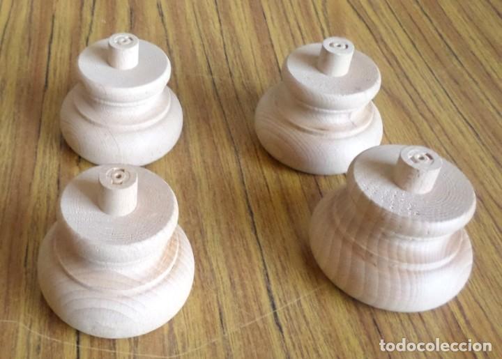 Antig&uuml;edades: 4 patas de madera - Foto 1