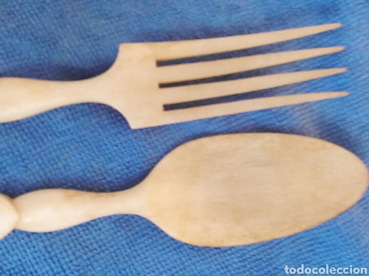 Antig&uuml;edades: Antiguos cubiertos para ensalada - Foto 3