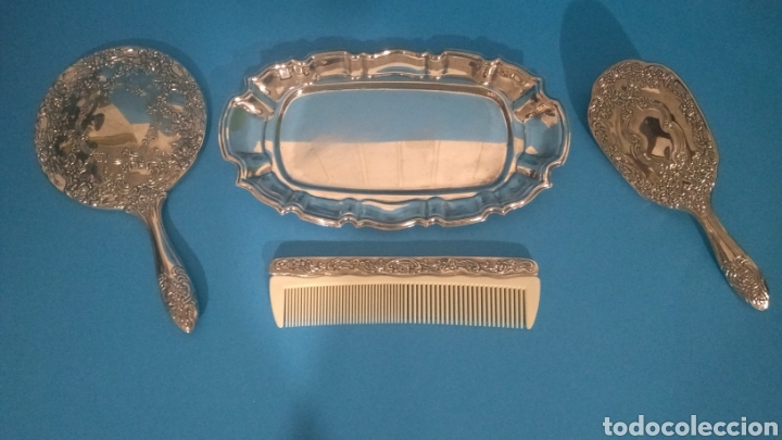 Antig&uuml;edades: Juego tocador 4 piezas - Foto 4