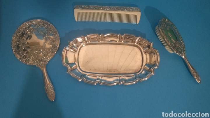 Antig&uuml;edades: Juego tocador 4 piezas - Foto 2
