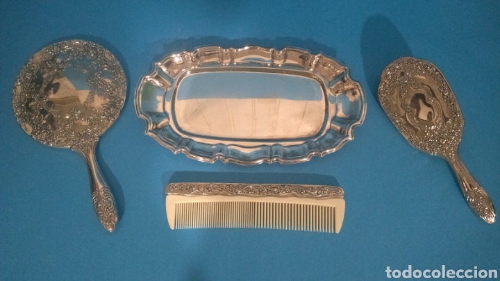 Antig&uuml;edades: Juego tocador 4 piezas - Foto 3