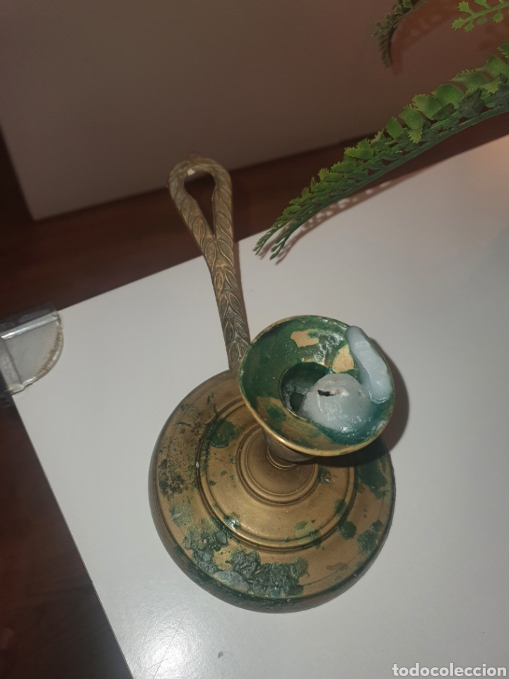 Antig&uuml;edades: palmatoria de bronce - Foto 2