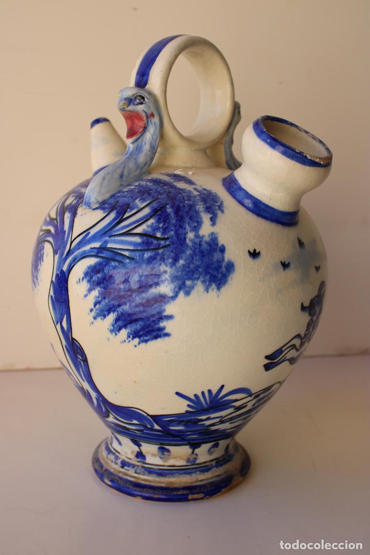 Antig&uuml;edades: botijo azul manises - Foto 2