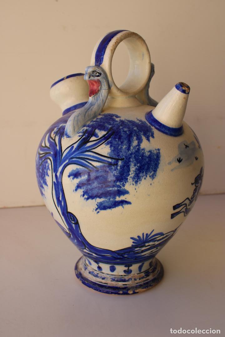 Antig&uuml;edades: botijo azul manises - Foto 3