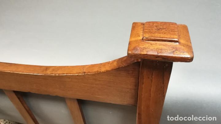 Antig&uuml;edades: CABECERO Y PIECERO CAMA 90 CM DE MADERA DE ROBLE - Foto 8