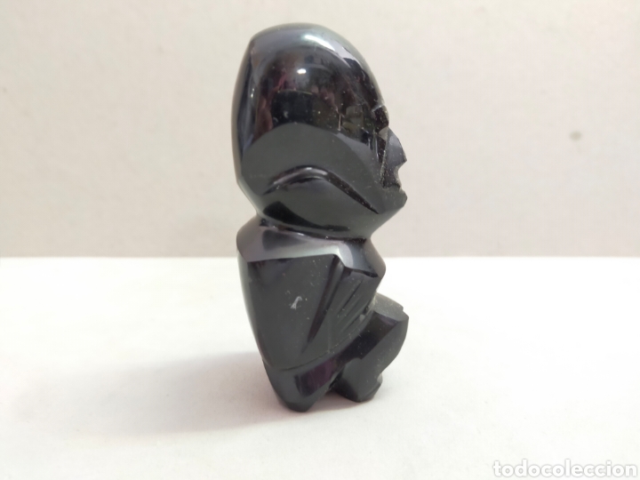 Antig&uuml;edades: IDOLO DE OBSIDIANA. 9 CM. - Foto 2