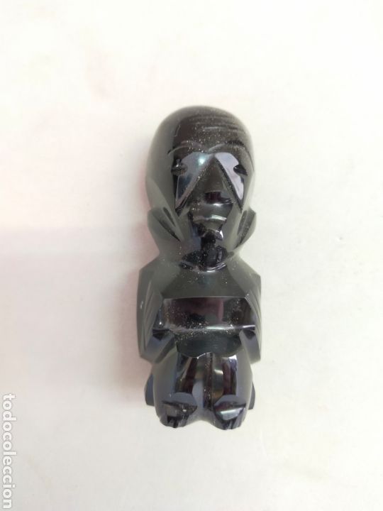 Antig&uuml;edades: IDOLO DE OBSIDIANA. 9 CM. - Foto 13