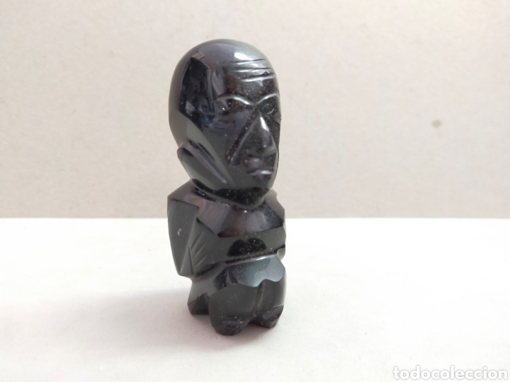 Antig&uuml;edades: IDOLO DE OBSIDIANA. 9 CM. - Foto 1