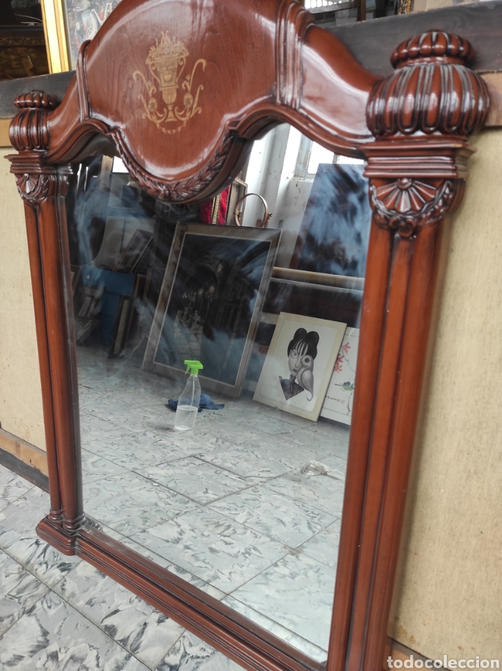 Antig&uuml;edades: Marco con espejo cl&aacute;sico 103x80cm - Foto 3