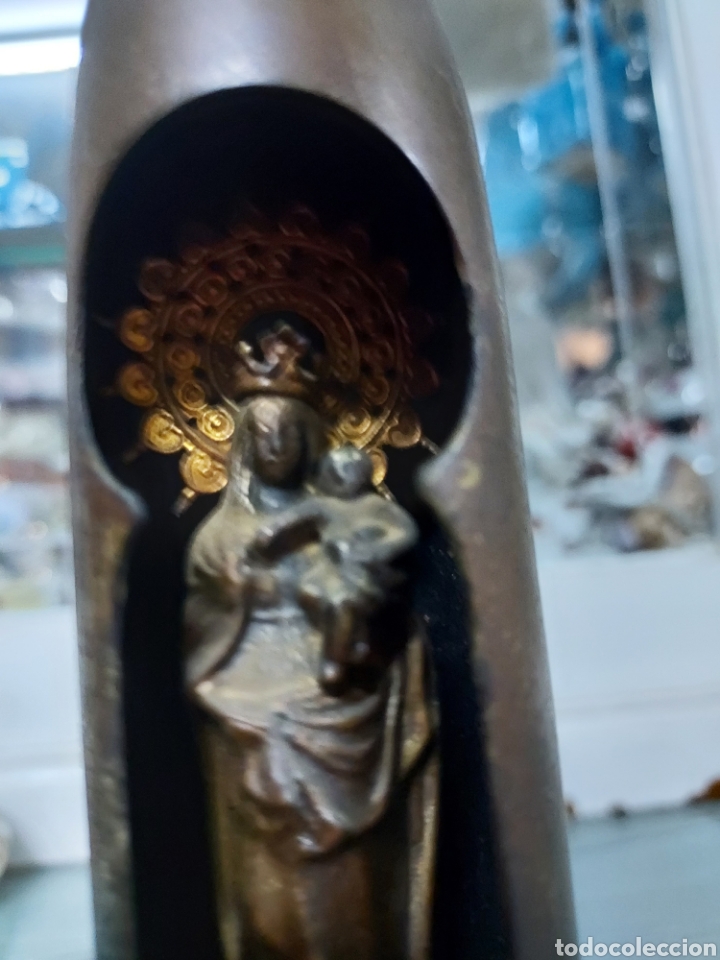 Antig&uuml;edades: Virgen del pilar en una bala - Foto 3
