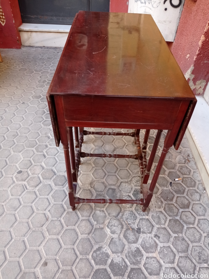 Antig&uuml;edades: Mesa de caoba de Ala - Foto 3