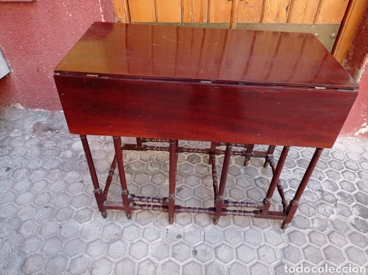 Antig&uuml;edades: Mesa de caoba de Ala - Foto 1