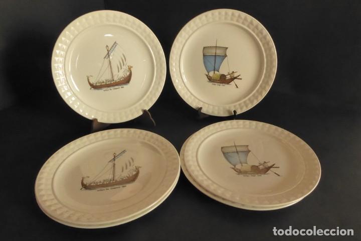 Antig&uuml;edades: SEIS PLATOS DE POSTRE - PONTESA BARCOS - Foto 1