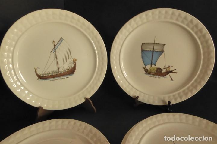 Antig&uuml;edades: SEIS PLATOS DE POSTRE - PONTESA BARCOS - Foto 2
