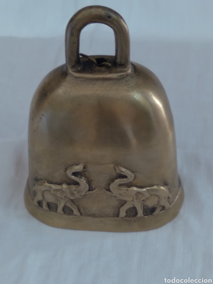 Antigüedades: Campana de bronce tailandesa siglo 19 - Foto 8 - 288639553