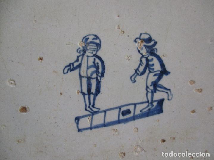 Antig&uuml;edades: azulejo Delft siglo XVIII - Foto 2