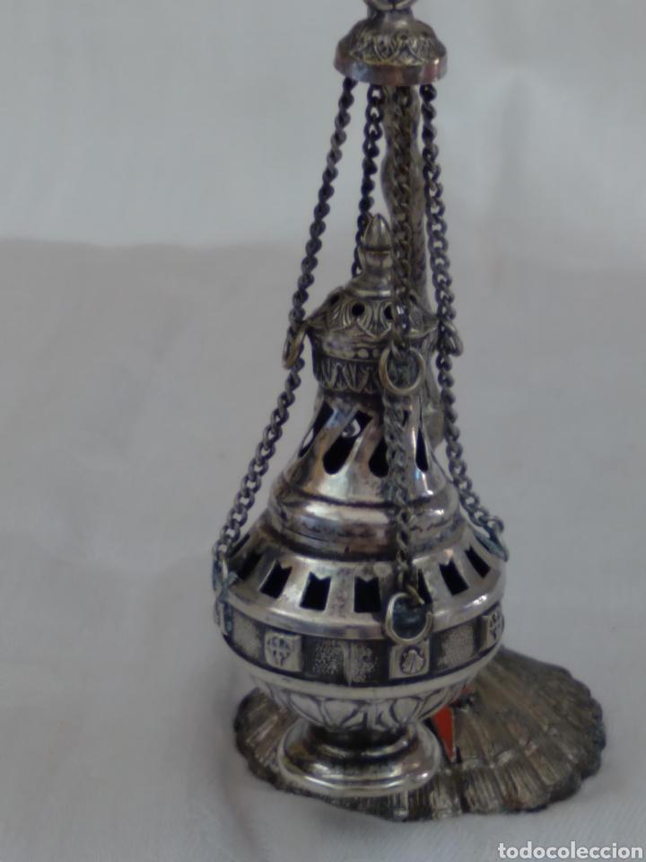 Antig&uuml;edades: Botafumeiro de plata - Foto 7