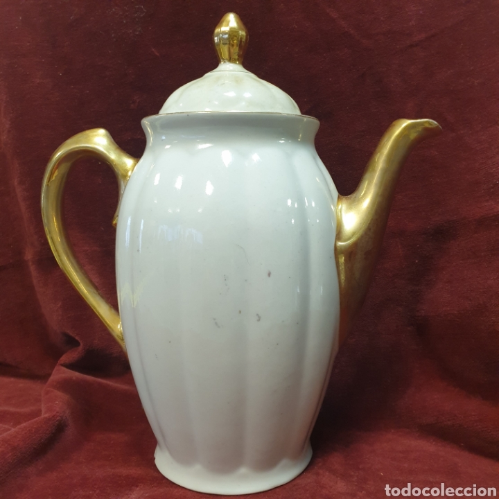 Antig&uuml;edades: Antigua Cafetera Porcelana - Foto 2