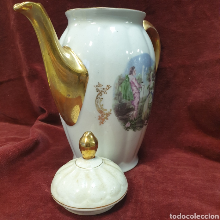 Antig&uuml;edades: Antigua Cafetera Porcelana - Foto 3