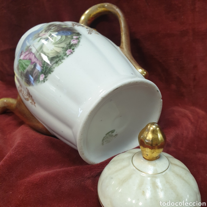 Antig&uuml;edades: Antigua Cafetera Porcelana - Foto 4