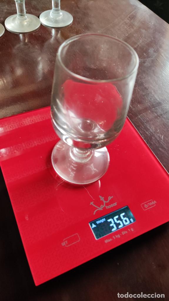 Oggetti Antichi: Copas de vidrio soplado de gran peso, 4 uds