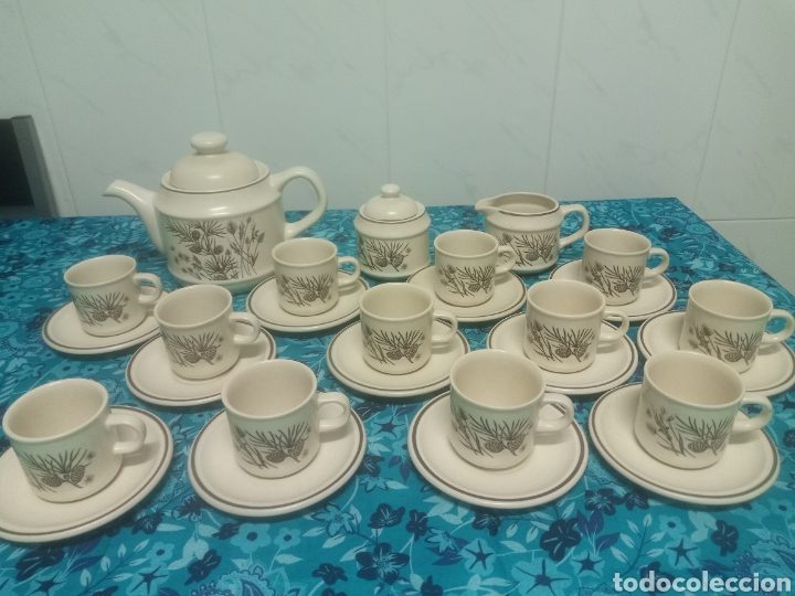 Antig&uuml;edades: Juego de caf&eacute; Pinewood - Foto 1
