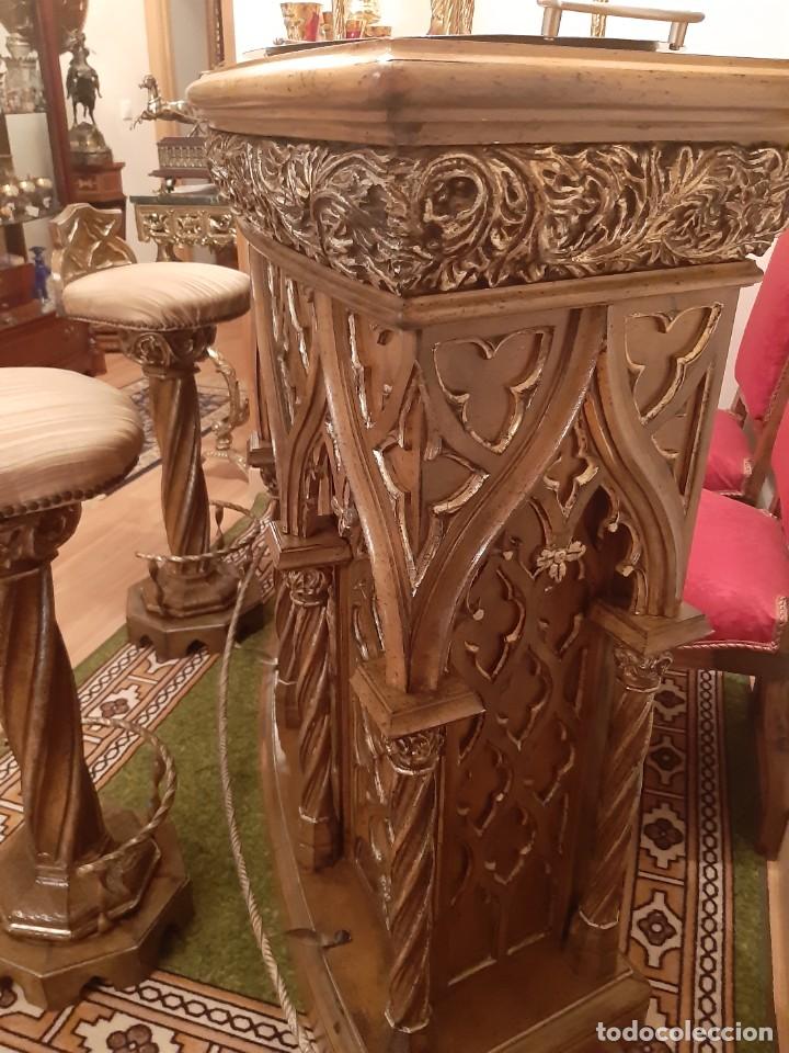 Antig&uuml;edades: Barra de bar en madera maciza - Foto 4