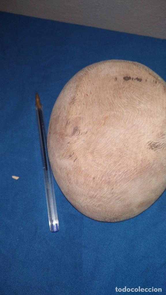 Antig&uuml;edades: cuenco de madera artesano - Foto 3